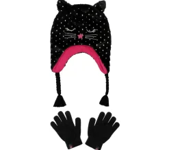 Cold Weather Star Foil Cat Hat Set