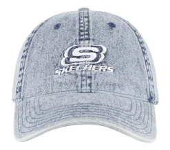 Denim Embroidered Hat