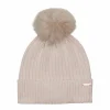Metallic Ribbed Beanie Hat