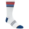 1 Pack Americana Stripe Crew Socks